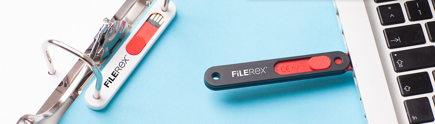FiLEREX USB zum Abheften, Usb im Ordner, Usb-Stick im Computer; usb stick in ordner abheften